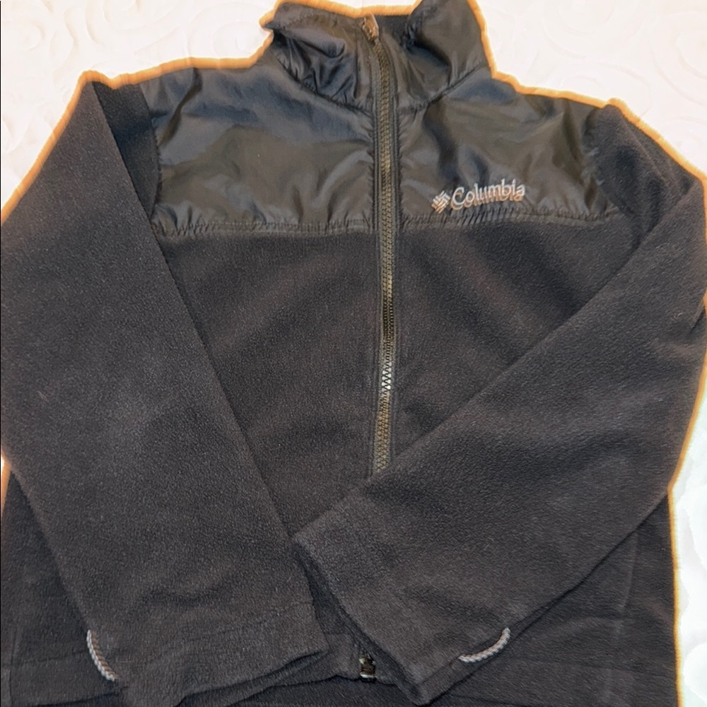 Columbia Black Fleece Jacket kids Extra Small